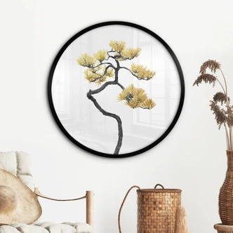 Poster Bonsai in Balance - Amini - Rund 