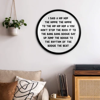 Poster Rond - I said a Hip Hop 