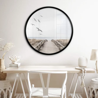 Poster Blick auf die Ostsee - Rund 