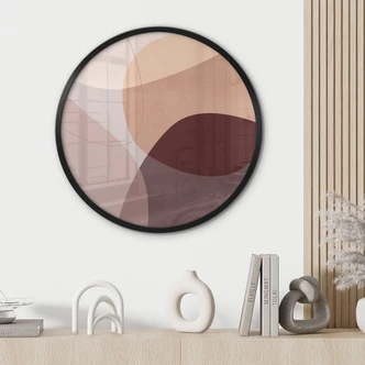 Poster Abstracte vormen in warme aardetinten - Böhmer 