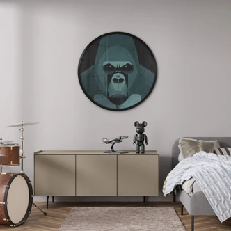 Poster Gorilla - Braun 