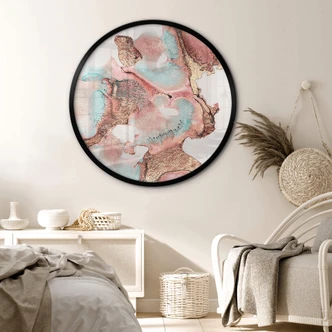 Ronde Poster Fredriksson - Golden ink with nuances in rosé Ronde Poster Fredriksson - Golden ink with nuances in rosé