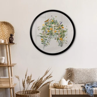 Poster Frida Floral Studio - Thorax Floral - Rund 
