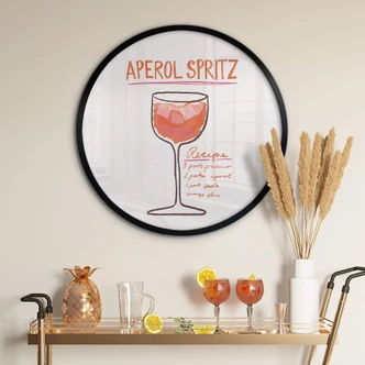 Cóctel Póster - Fritsch - Aperol Spritz- Redondo 