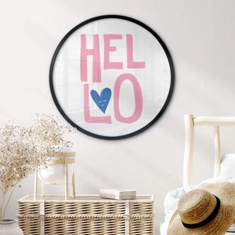 Póster Fritsch - Un saludo amistoso - Redondo 