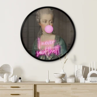 Poster Marie Antoinette: I never said that - Grace Digital Art - Rund 