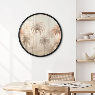 Poster Paesaggio tropicale con palme - Haase 