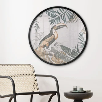 Poster Foresta tropicale con tucano - Haase 