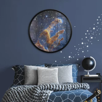 Poster James Webb Telescope - Pillars of Creation - Rund 