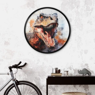 Póster T-Rex: El rostro salvaje de la prehistoria - Jaszke - Round 