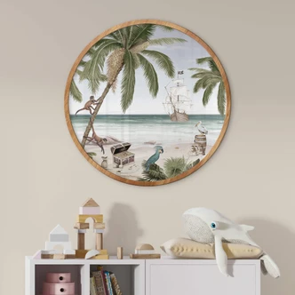 Kinderposter Kikki Belle - Piratenbucht - Rund 