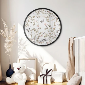 Poster Rozenstruik met vogels - Kikki Belle 