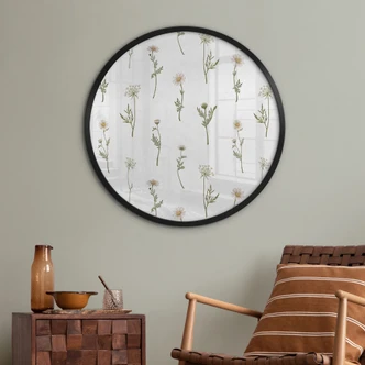 Poster meadow romance with field flowers - Kikki Belle - Round 