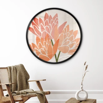 Plakat Farverige lotusblomster - Kubistika Plakat Farverige lotusblomster - Kubistika