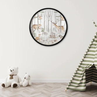 Poster Abenteuer mit Waldtieren - Kvilis - Rund 