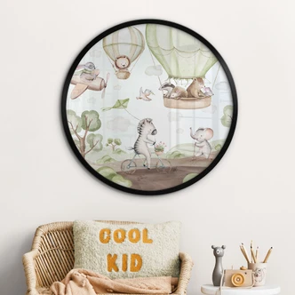 Kinderposter Ballonfahrt der Tierfreunde - Kvilis - Rund 