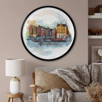 Poster rond Love your City - Amsterdam 