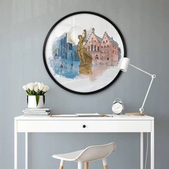 Poster rond Love your City - Frankfurt 