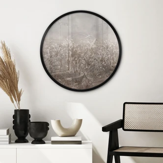 Poster Pampas Gras en Grassen in Beige - Ms Tiff - Rond 