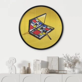 Poster Make-up palet in de stijl van Piet Mondriaan - Pozdniakov 