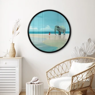 Poster 
Elephant Beach in India - Rivers 