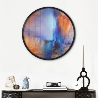 Poster Kontrast aus Eis und Glut - Schmucker - Rund 