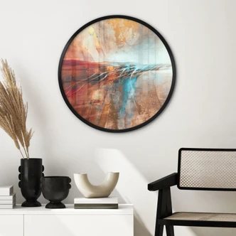 Poster Orizzonte luminoso sull'acqua - Schmucker - Rotondo Poster Orizzonte luminoso sull'acqua - Schmucker - Rotondo