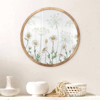 Póster Sir Edward - Paseo florido de primavera - Redondo 