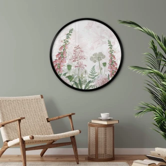 Poster Sir Edward - Rosa Fingerhut - Rund Poster Sir Edward - Rosa Fingerhut - Rund