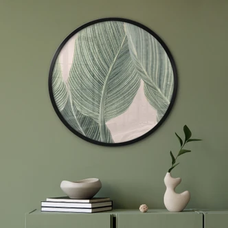 Poster Calathea Pflanze - Sisi & Seb - Rund 