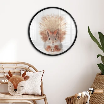 Poster Kleines Eichhörnchen - Sisi & Seb - Rund 