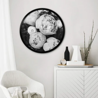 Poster rond Sisi & Seb - Pivoines 
