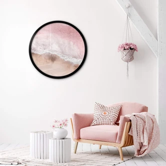 Poster Sisi & Seb - Pinkes Meer - Rund 