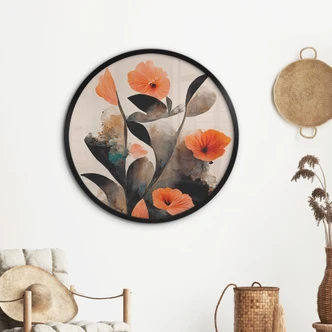 Poster Coral red poppies - Treechild Poster Coral red poppies - Treechild