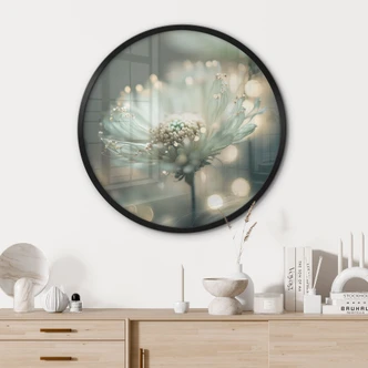 Poster Fijne fonkeling van bloesems - Treechild - Rond 