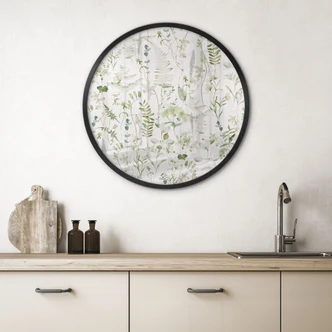 Poster med örter och vildblommor - UN Designs - Round 