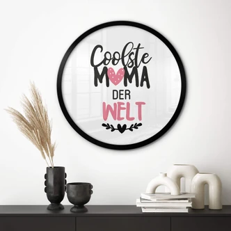 Poster Coolste Mama der Welt - Rund 