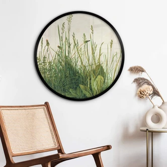 Poster Dürer - Das große Rasenstück - Rund - aus der LandIDEE Wohnen & Deko Kollektion 