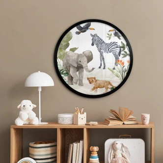 Poster Goed Blauw - Jungle Babies 