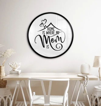 Póster Home is where my mom is - Redondo 