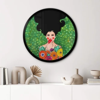 Poster Hülya - Det röda äpplet - Rund 