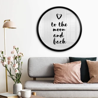 Ronde Poster Love to the moon and back  