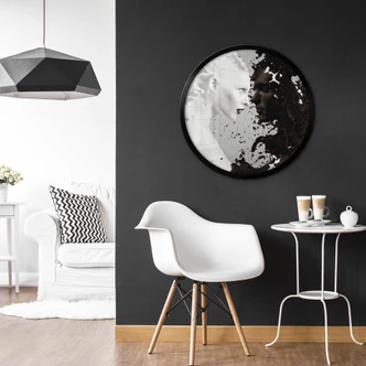 Poster Mjölk & Kaffe - Rund 