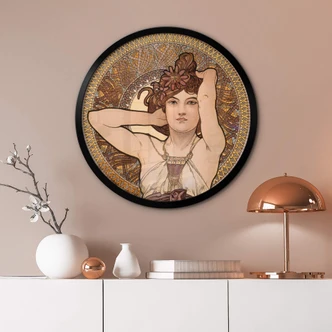 Poster Rond - Mucha - Amethyst 