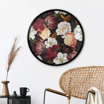 Ronde Poster UN Designs - Flower Arrangement 