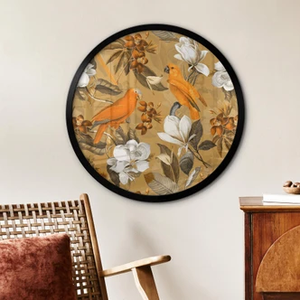 Poster Rond UN Designs - Tropical Ocher 