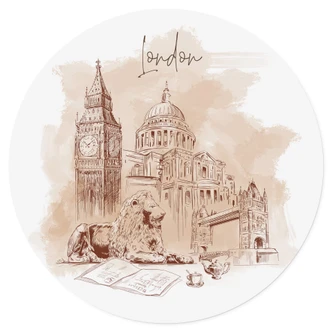 Muursticker Love your City - Londen 