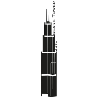 Wandtattoo Sears Tower 