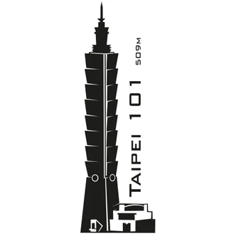Wandtattoo Taipei 101 
