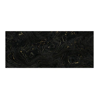 Selbstklebende Küchenrückwand Abstrakte Linien Schwarz-gold - Amini 